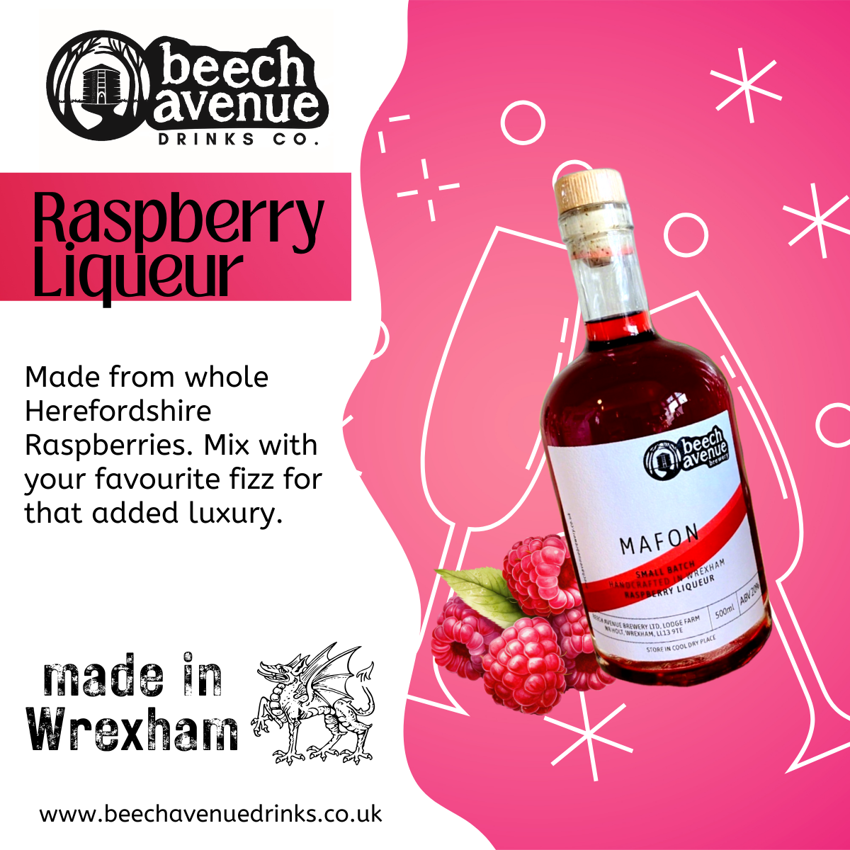 Raspberry Liqueur abv 20%